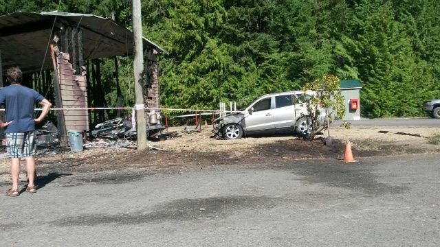 Fire destroys caretakers building at Fish and Game Club