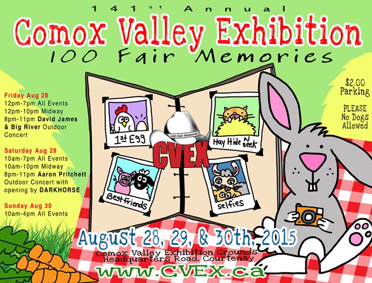 Getting set for the Comox Valley Exhibition!