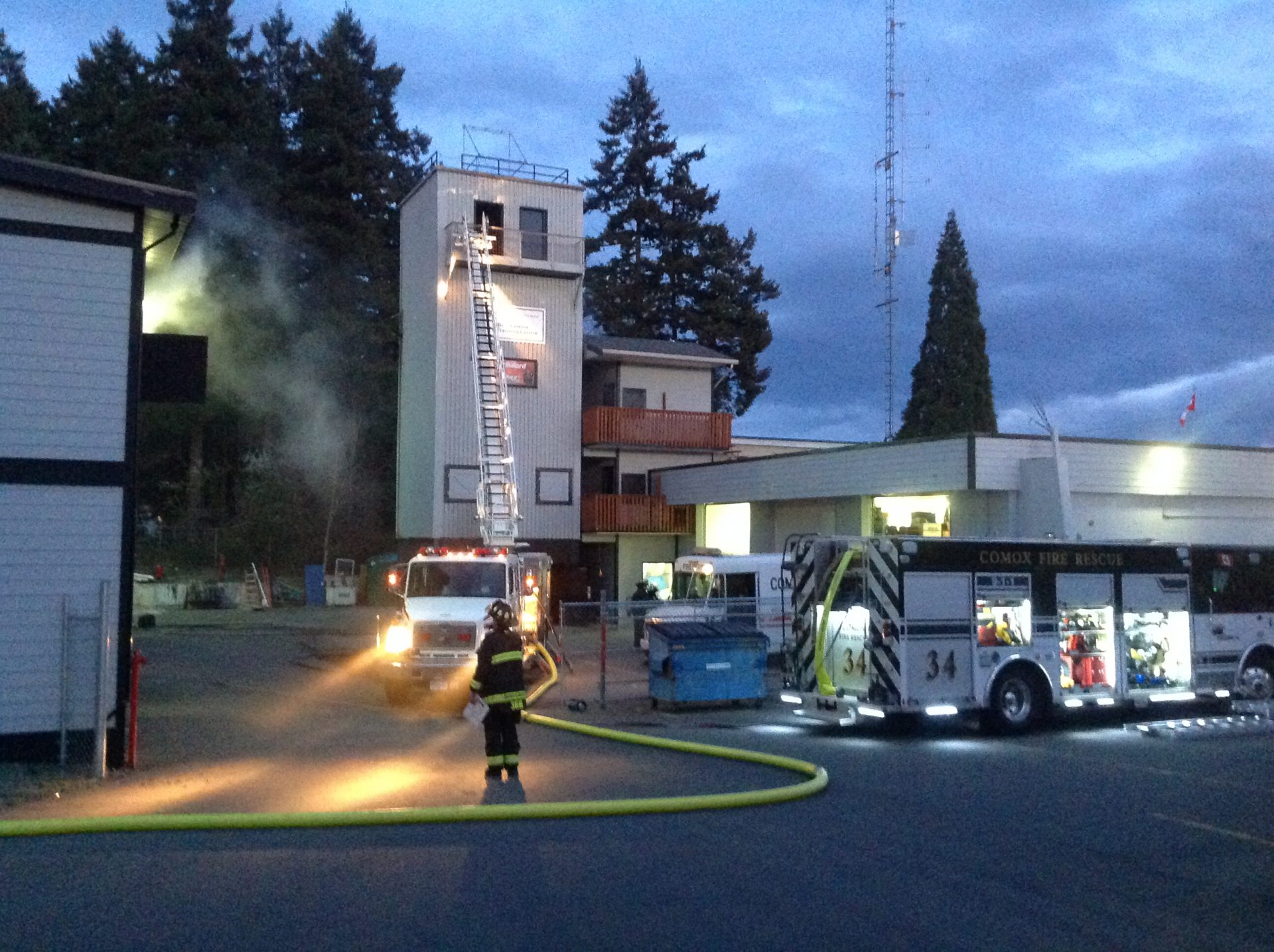 Comox Fire holds Hazmat training