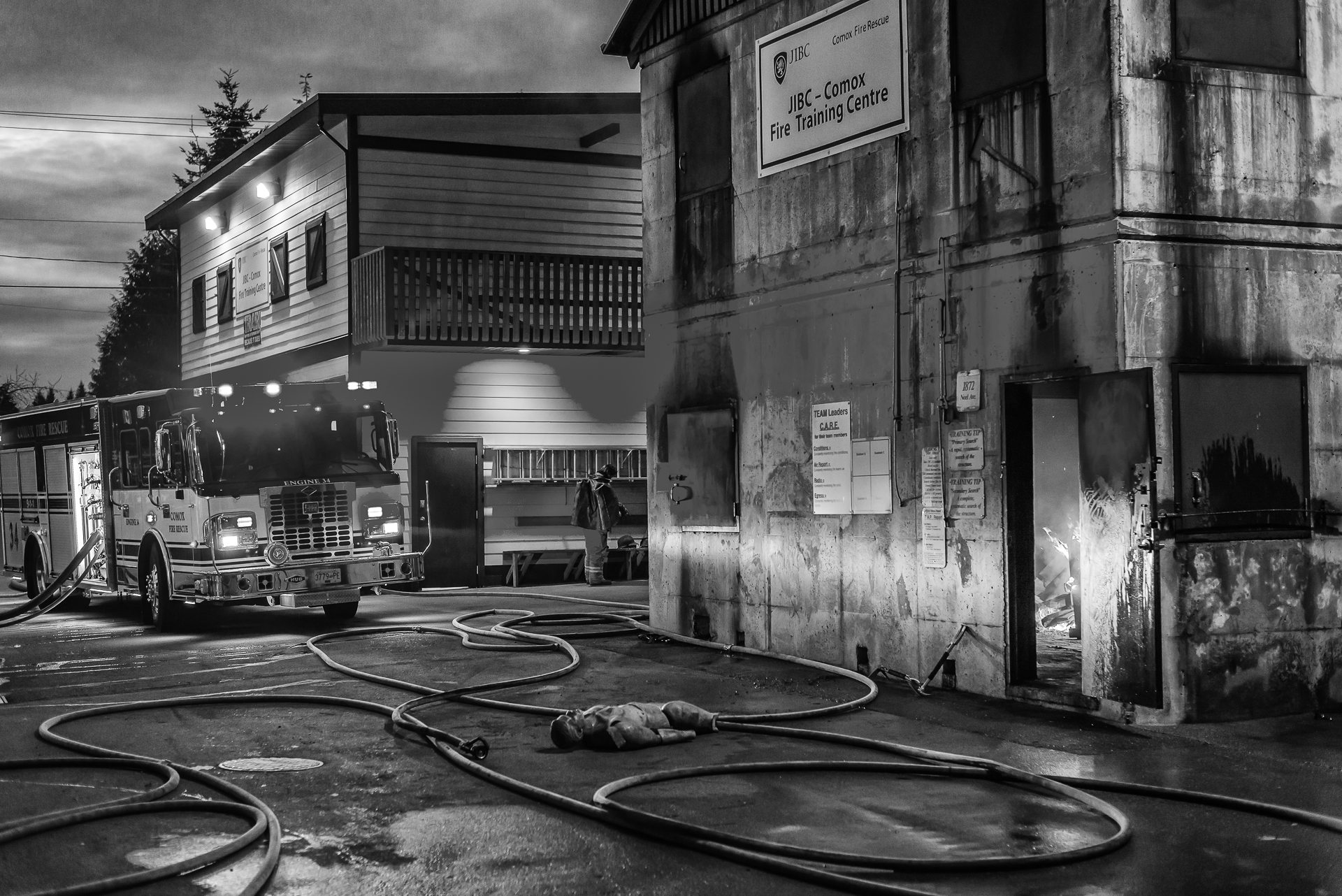 Firefighters train hard in Comox