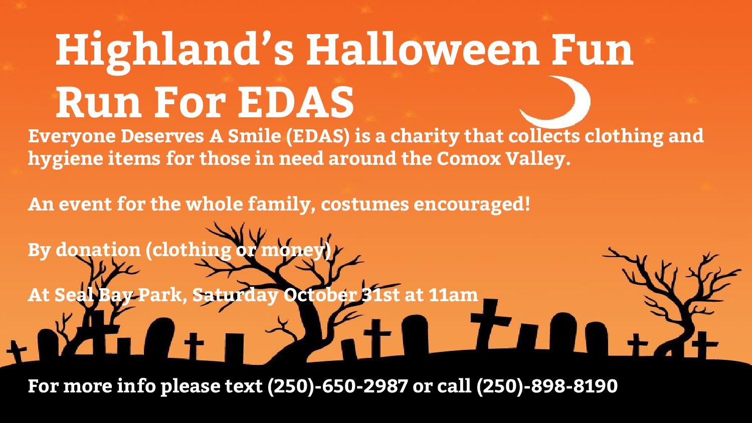 Highland’s Halloween Fun Run for EDAS