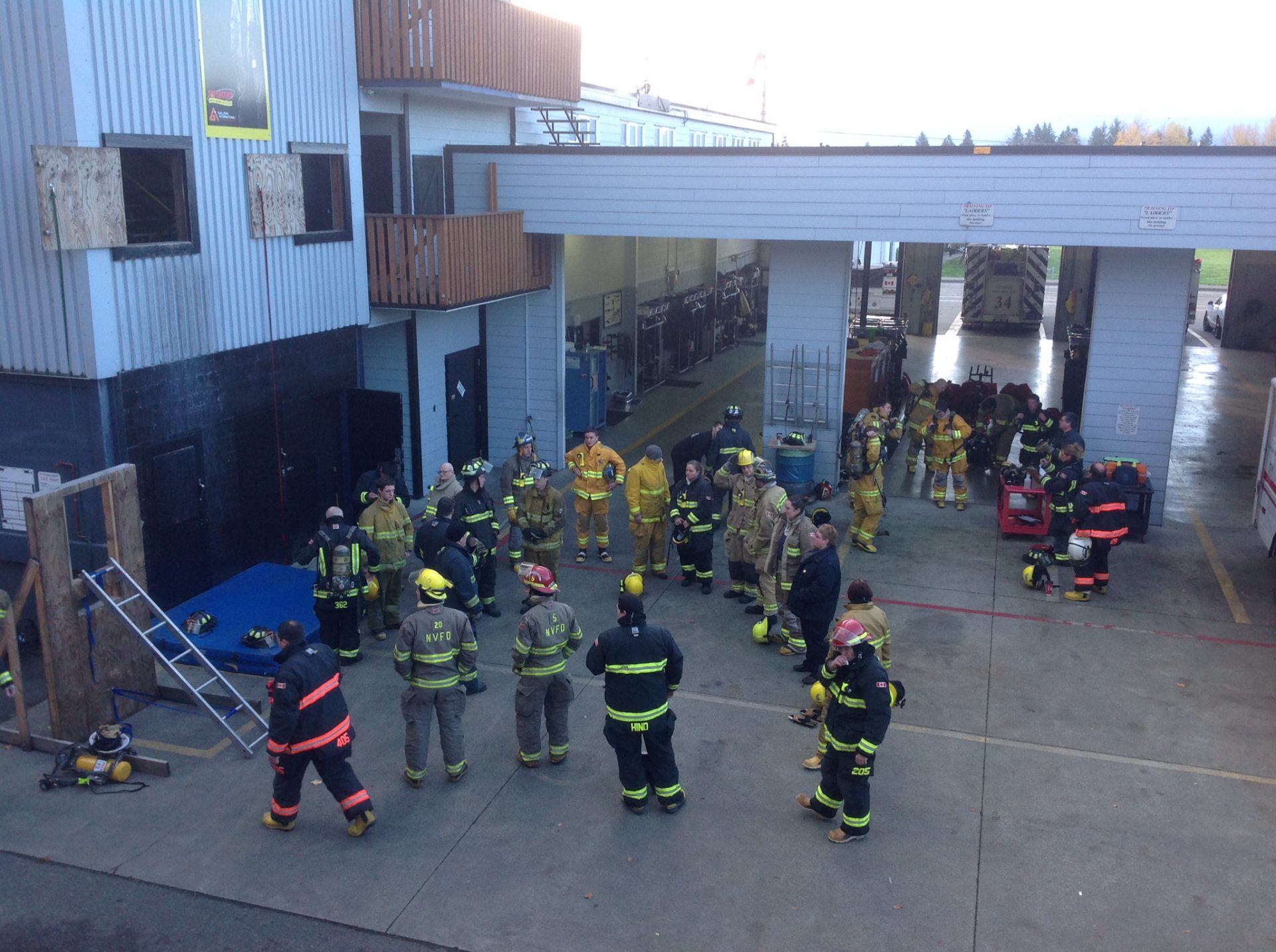 Vancouver Island Firefighters Association Training in Comox