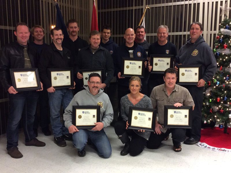 Big Achievement Reached for Courtenay Firefighter Certification