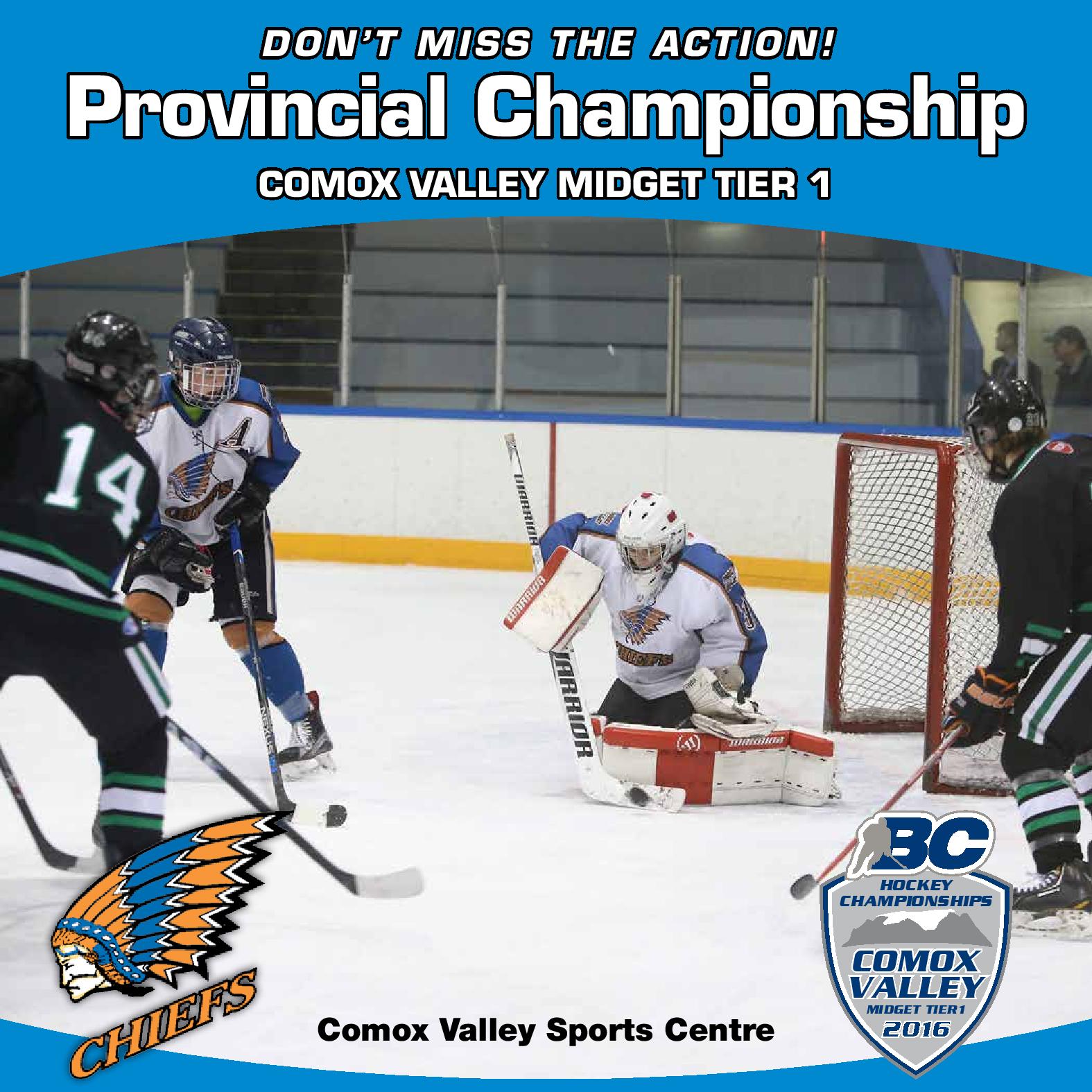 Midget Tier 1 hockey Provincials start this weekend