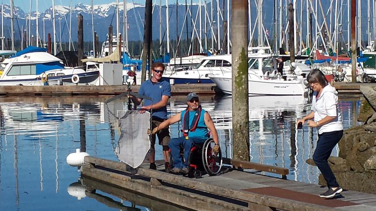 New boat lift for the disabled unveiled at Comox Marina