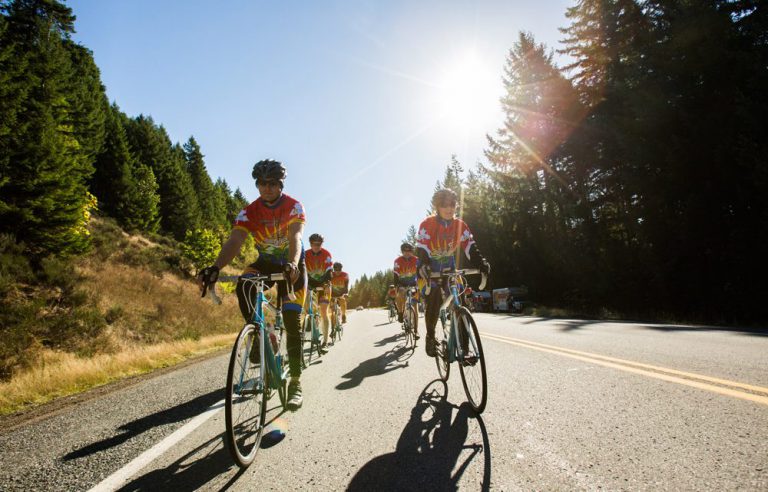 Tour de Rock riders in Campbell River