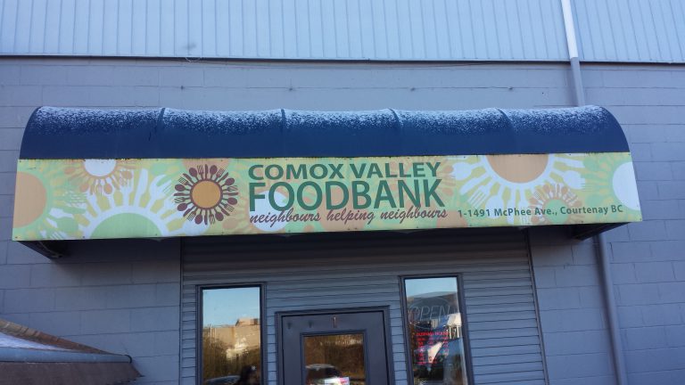 Helping out with the Comox Valley Food Bank