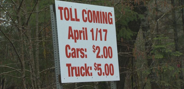 New toll booth installed on Comox Valley logging road