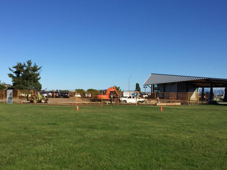 Work underway on splash park in Comox