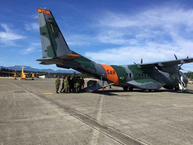19 Wing crews tour new fixed-wing SAR plane
