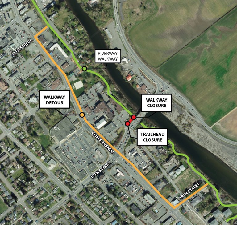 Section of Courtenay Riverway to be closed next Monday