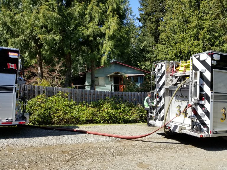 No injuries reported in Comox house fire
