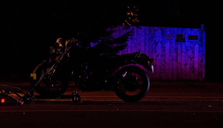 Motorcyclist taken to hospital after Fitzgerald Avenue collision