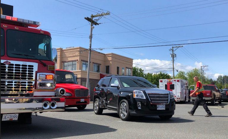 Downtown T-bone crash sends one to hospital