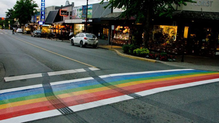RCMP investigating vandalism to rainbow crosswalk