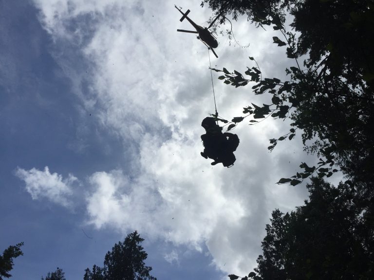 Hiker rescued at Rosewall Creek