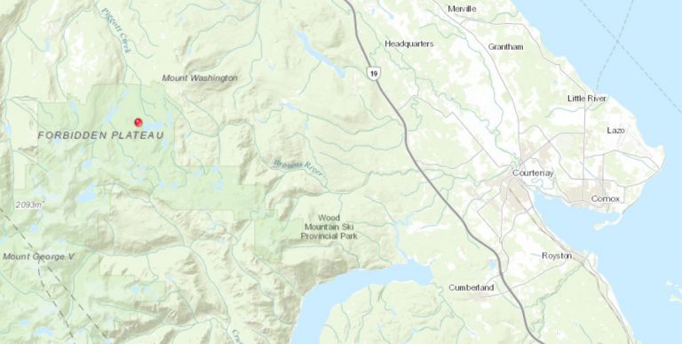 Wildfire reported on Forbidden Plateau