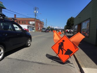 Work begins on 4th Street