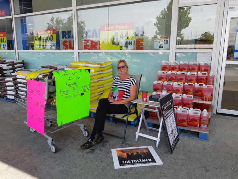 Local woman collecting donations for wildfire victims