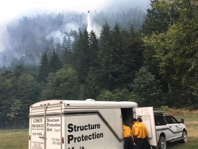 Comox firefighters assist with provincial wildfires.