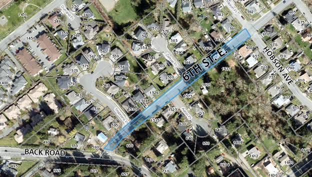 6th Street closed between Back Road and Hobson Avenue due to water main repair