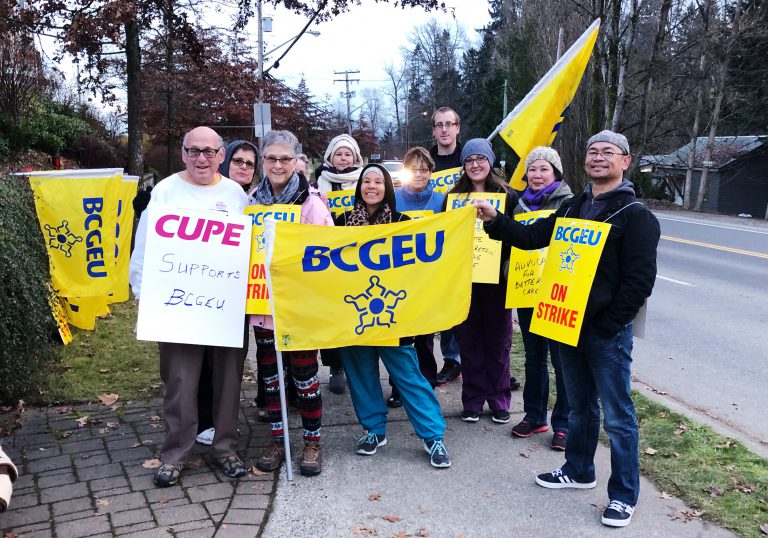 BCGEU picketers resume strike line after “safety incidents” cause disruption