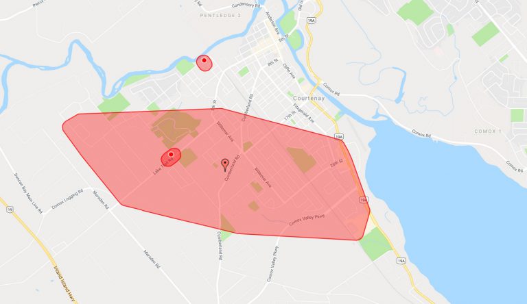 Multiple outages reported across Comox Valley, Denman and Hornby Islands