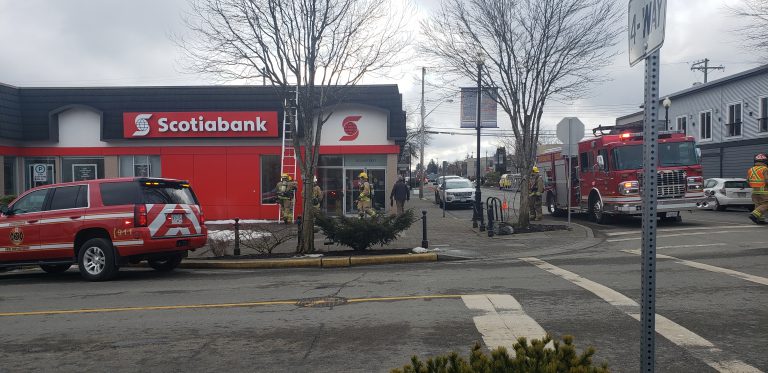 Fire crews called to downtown bank for false alarm