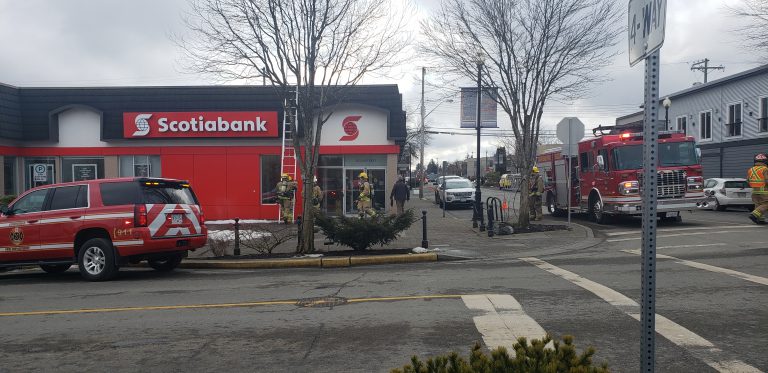 Fire crews called to downtown bank for false alarm