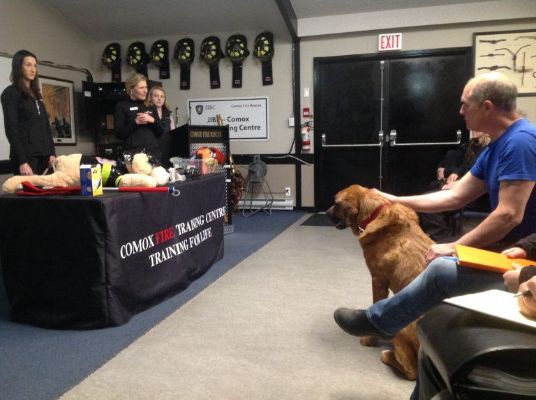 Firefighters take first-aid training for pets