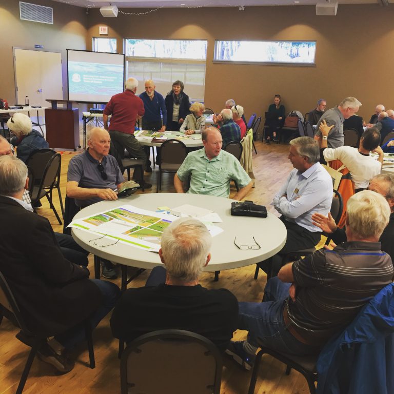 Workshop on Mack Laing Nature Park fills room at Comox Community Centre