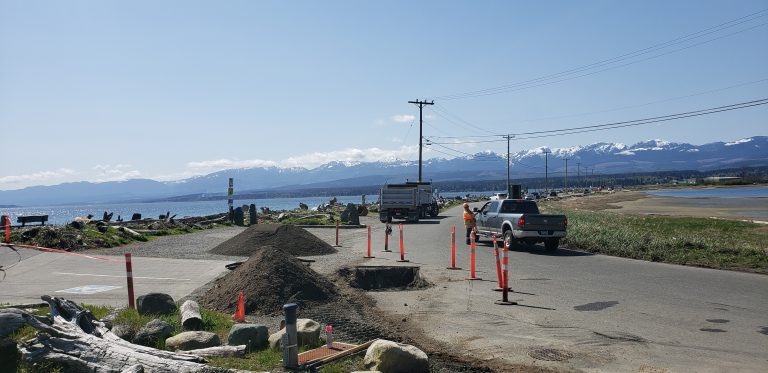Repair work on Goose Spit sewer leak finished