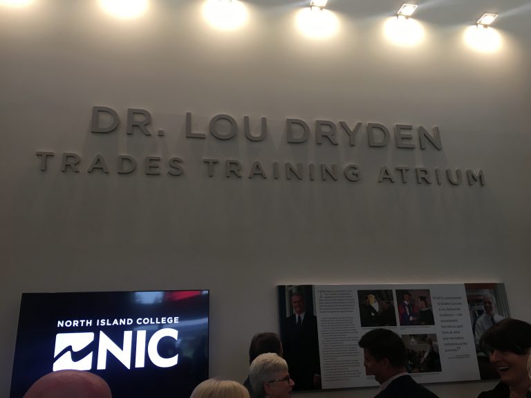 North Island College honours former president Lou Dryden