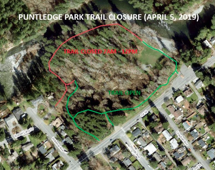 Puntledge Park Trail closed Friday morning for infrastructure removal