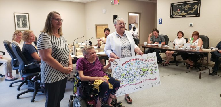Village of Cumberland showcases new mural for accessibility