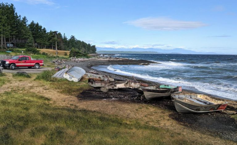 Rowboats damaged in early morning fire on Hornby Island