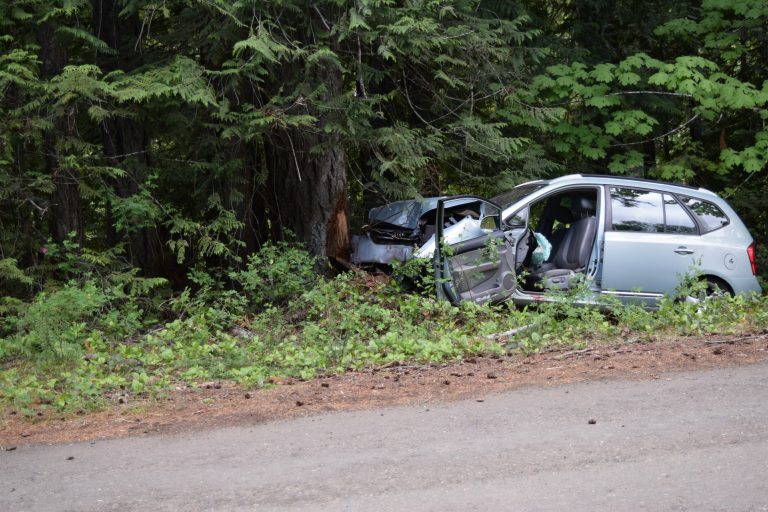 One person hurt in Laketrail Road crash