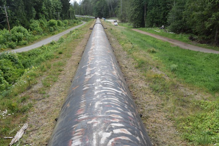 Hydro begins Puntledge penstock recoating project