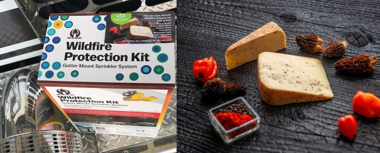 Cheese company and firefighters team for wildfire safety