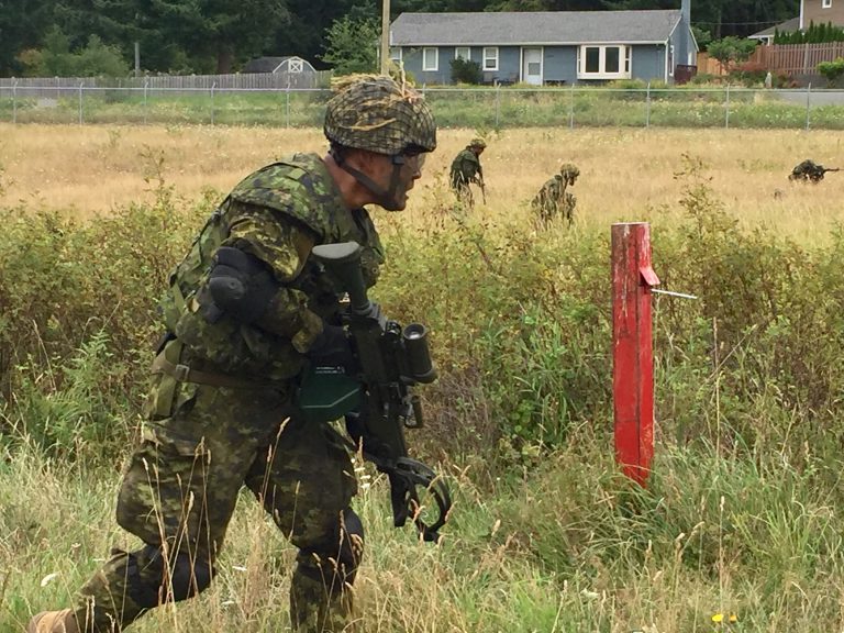 Canadian Scottish Regiment training in Seal Bay this weekend