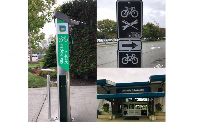 Comox Valley Airport adds bike repair station