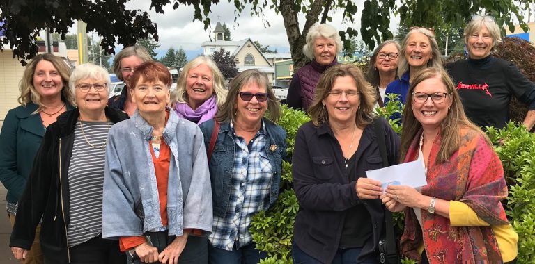 Gumboot Girls give over $3,000 to the Comox Valley Transition Society