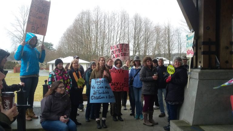 Stroller brigade for childcare programs taking place this week