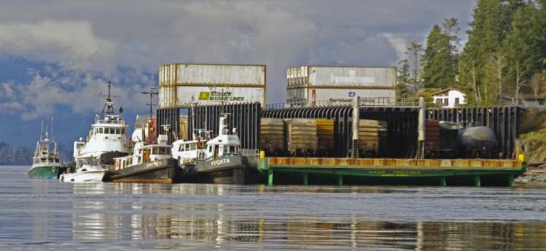 Barge near Quadra Island staying put, for now