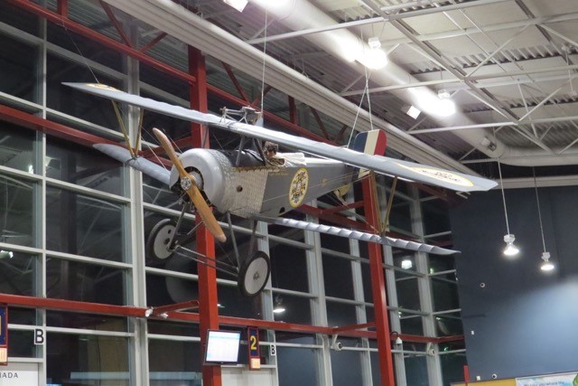 Historic aircraft installed at Comox Valley Airport