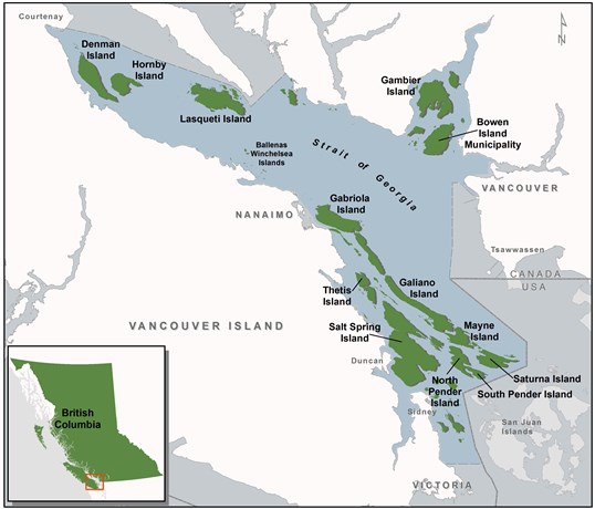 Islands Trust asking visitors to stay away from Denman, Hornby