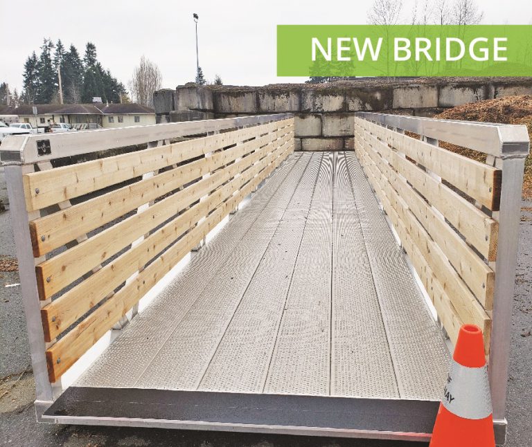 Puntledge Park pedestrian bridge receiving replacement