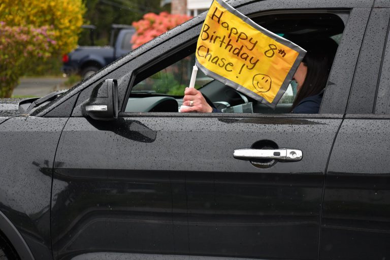 Extra special birthday celebration for eight-year-old Comox boy