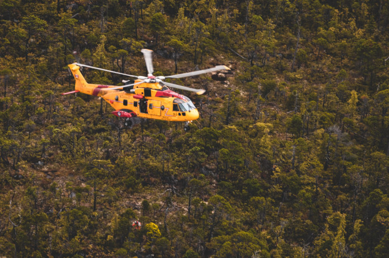 Royal Canadian Airforce crew visits U.S. Coast Guard station