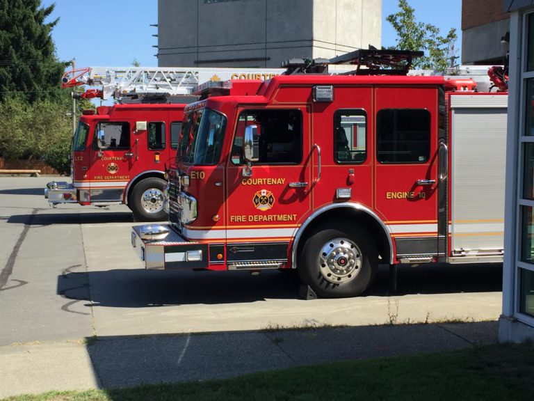 Three fires started in Courtenay on the weekend
